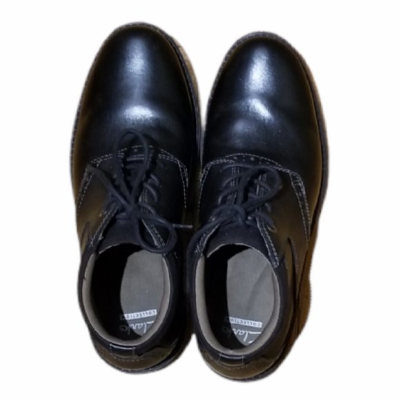 Men's CLARKS Leather/Canvas Brogue Boots (Size 9M) - Picture 2 of 10